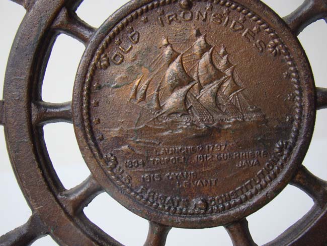 An Historic pair of USS Frigate Constitution Bookends circa 1927 — image 3